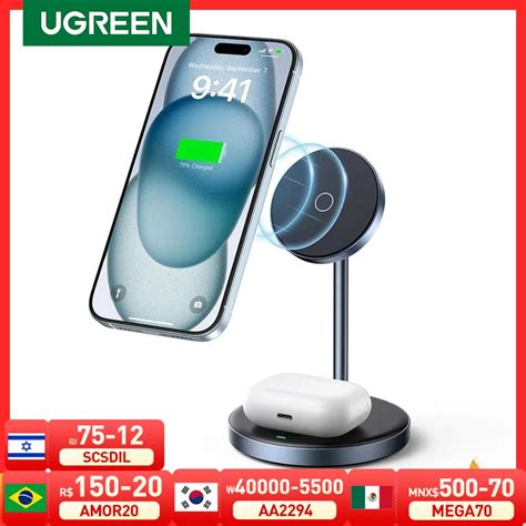 Ugreen Soporte De Carga Inal Mbrico Magn Tico En Para Iphone Pro