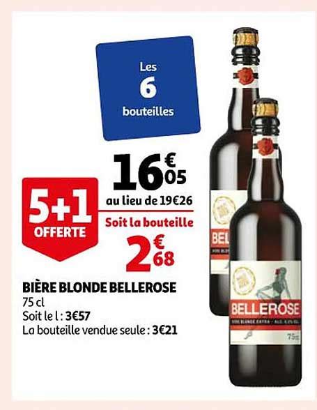 Promo Bière Blonde Bellerose chez Auchan iCatalogue fr