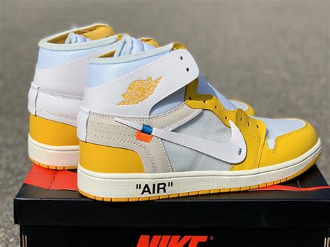 Off-White x Air Jordan 1 “Canary Yellow” - FavSole.com