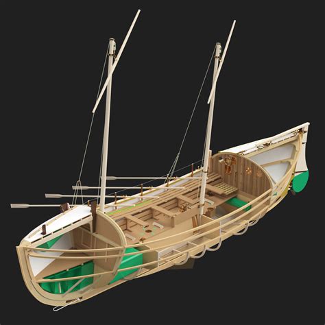 Wooden Boat - 3D Model by DennyCG