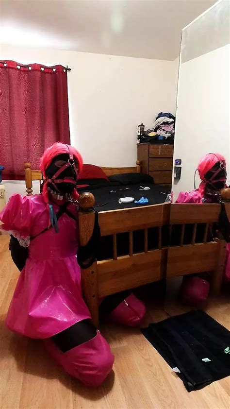 Sissy Maid Collared To Bed Post In Armbinder Self Bondage Shemale BDSM BDSM Porn XHamster