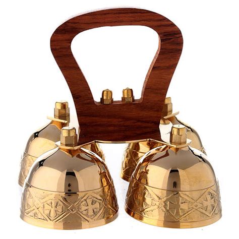 Liturgical Bell 4 Tons Brass And Wood Handle Online Sales On