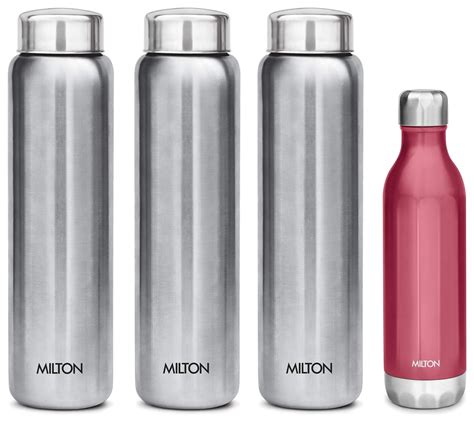 Milton Bliss Thermosteel Vaccum Insulated Hours Hot Cold Water Bottle Ml Red