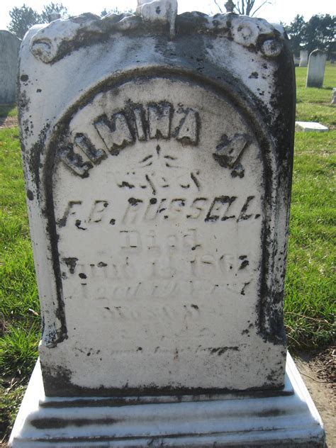 Elmina A Mina Tremaine Russell 1848 1867 Find a Grave äreminne