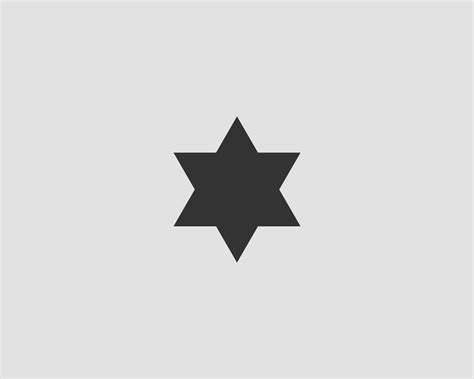 Jewish Star of David icon. Vector six pointed stars symbol. 15274176