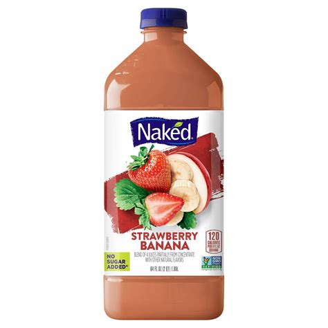 Naked Boosted Smoothie Strawberry Banana Machine 64 Fl Oz Bottle