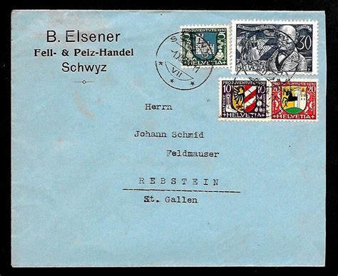 Brief Pro Juventute FDC 1 12 1930 SBK CHF 1000 Kaufen Auf Ricardo