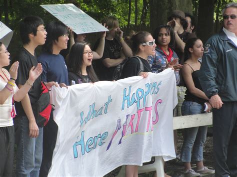 Hundreds of Students Protest Outside Manhattanville Campus | Harrison