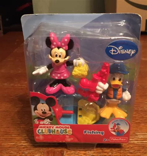 Fisher Price Mickey Mouse Clubhouse Fishing Minnie Donald Figures The