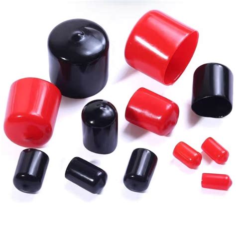 Supply Mm Vinyl End Cap For Wire Rope Pvc Pipe Capping Black