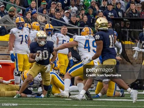 Notre Dame Fighting Irish Wide Receiver Jordan Faison Runs The Ball