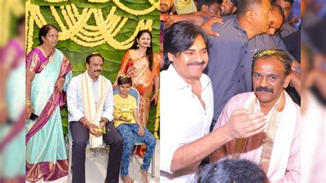 టీడీపీ నేత వంగవీటి రాధాకృష్ణ వివాహానికి హాజరైన జనసేన అధ్యక్షుడు పవన్