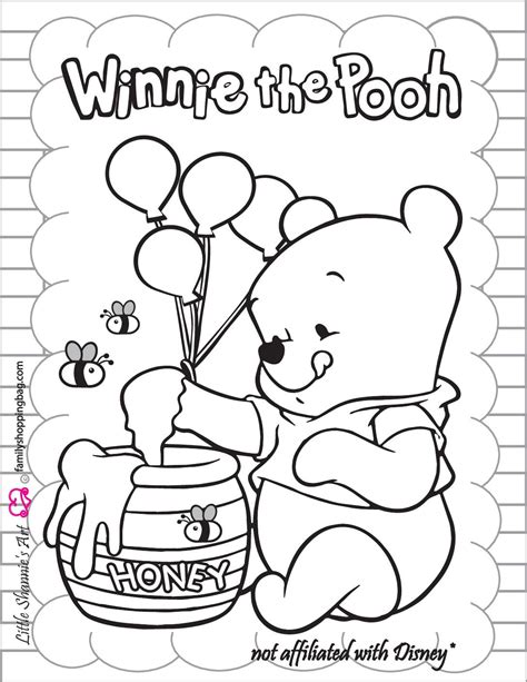 Winnie The Pooh Baby Coloring