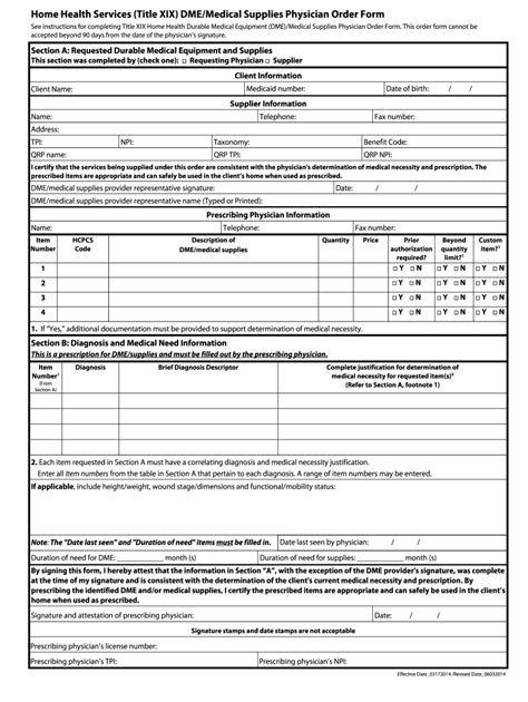 Dme Order Form Fill Out And Sign Printable Pdf Template