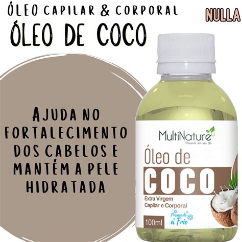 Oelo De Coco Cabelo - ÓLEO DE COCO para Cabelo e Pele - Fortalece e Hidrata - Capilar e ...