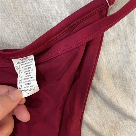 Zaful Burgundy Red Bikini Set Worn Twice But Depop