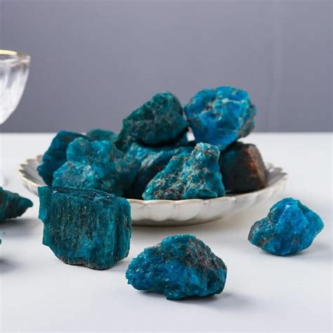 Natural Blue Apatite Raw Stone