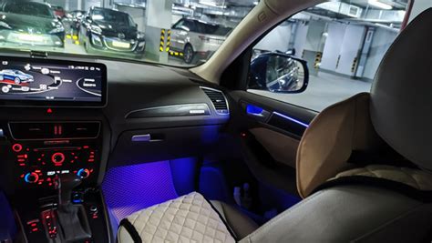 Контурная Ambient подсветка салона в Audi Q5 8r — Audi Q5 (1G), 2 л ...