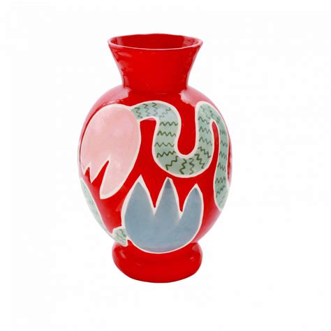 Red Tulip Vase Laetitia Rouget
