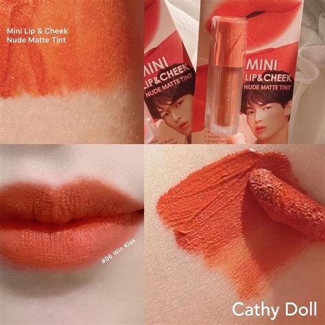 Jual Cathy Doll Mini Lip Cheek Nude Matte Tint Lip Tint Blush On Shopee Indonesia