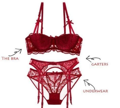 Red Satin Womens Sexy Lingerie Set At 150 Set In New Delhi ID 22923588591