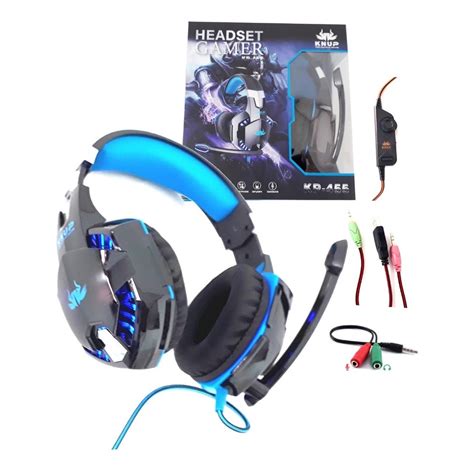 Fone De Ouvido Profissional Headset Gamer Knup Kp 455a Shopee Brasil