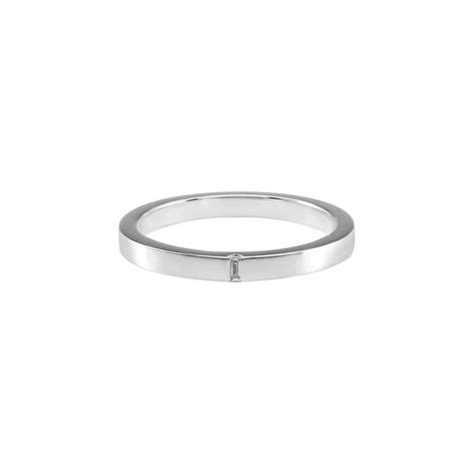 Alliance Le Gramme Ruban La G Or Blanc Diamant Lisse Poli Lepage