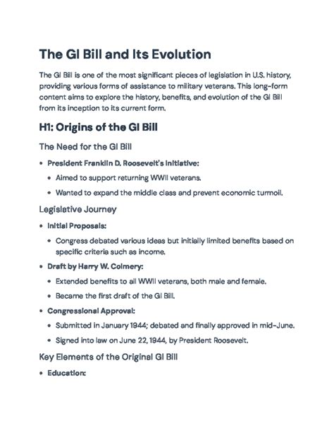 The GI Bill: Its History, Impact, and Evolution on Veterans' Education