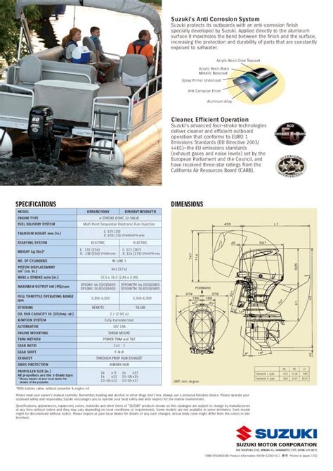 Pdf Suzuki Marine The Ultimate Outboard Motor Specifications