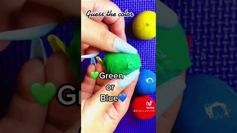 Asmr Guess The Color Guessing Game Clay Cracking And Popping