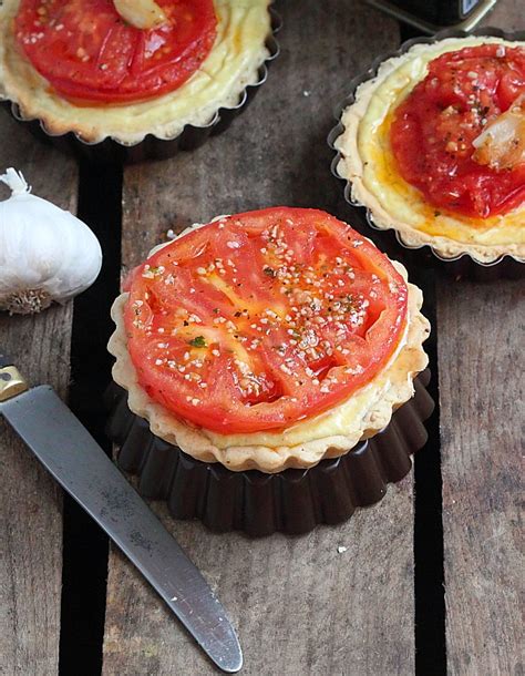 Tartelettes Graines De Moutarde Flan Au Ch Vre Et Tomates