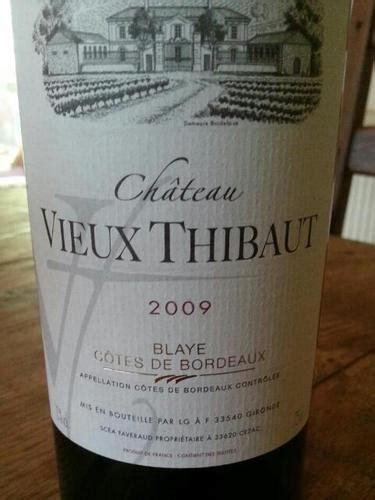 2008 Château Vieux Thibaut Blaye Côtes de Bordeaux Vivino US