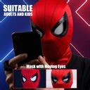 Spiderman Maska Oczy S Ruchome Super Hero Maska Cosplay Dzieci