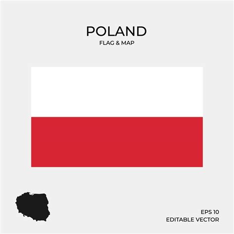 Poland map and flag 2046115 Vector Art at Vecteezy