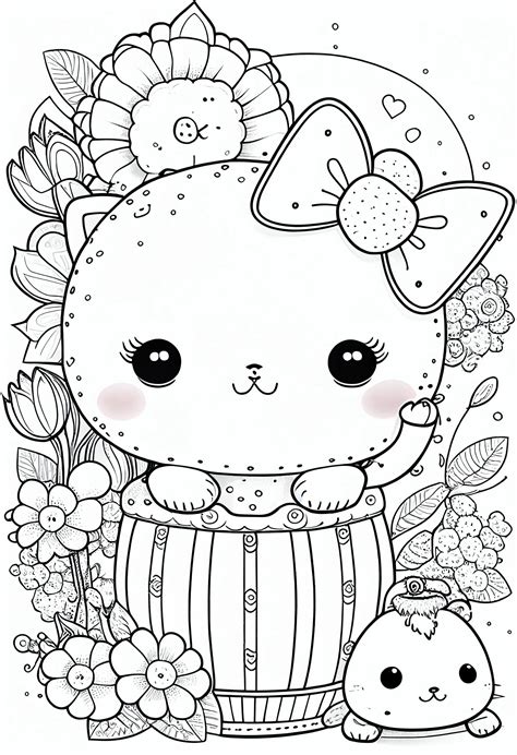 Coloring Page Simple Cute