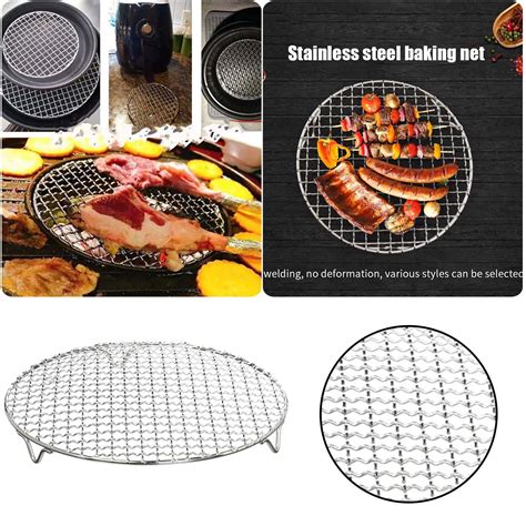 Round Cooking Rack Grill Rack Bake Steam Grill Stainless Steel Suitable