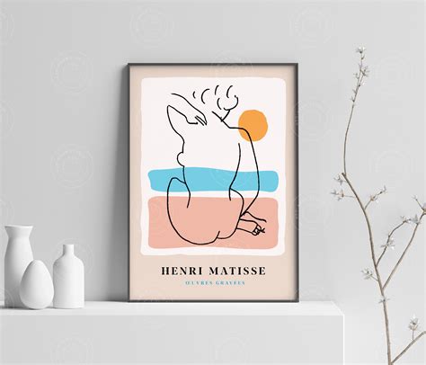 Matisse Nude Woman Poster Matisse Print Matisse Blue Nude Etsy