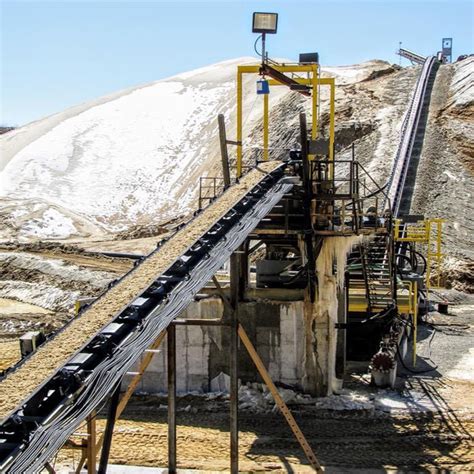 Reliable Carbon Steel Belt Conveyor System For Cement Port Power