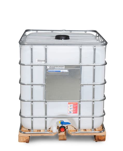 Cuve Recobulk IBC Pour Produit Dangereux Palette Bois 1000 Litres