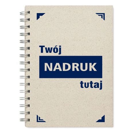 Notes A W Linie Papier Z Trawy Be Owy Z Twoim Nadrukiem Logo Cena