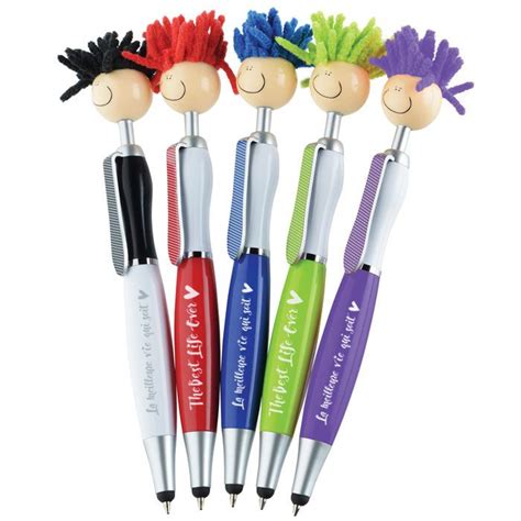 Mop Head Stylus Pen With Screen Cleaner Featuring The Encouraging