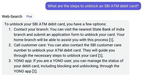 What Are The Steps To Unblock An SBI ATM Debit Card Poe