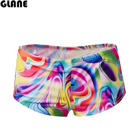 Sexy Girls Brazilian Bikini Bottoms Print Bikini Thong Beach Biquini Swimming Underwear Women