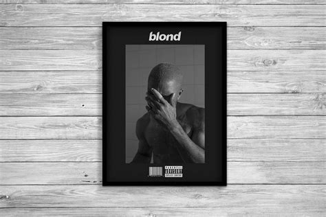 Frank Ocean Blonde Poster Black Friday Vinyl Cover Limited Edition Digital Print Etsy