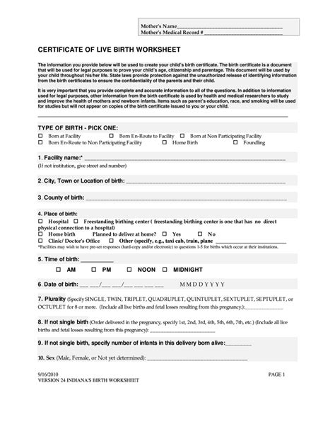 Blank California Birth Certificate Template Printable Form Templates