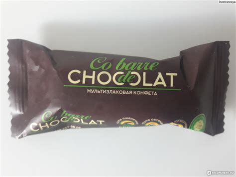 Конфеты ООО «В.А.Ш. ШОКОЛАТЬЕ+» Co barre de Chocolat Мультизлаковые с ...
