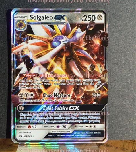 CARTE POKÉMON SOLGALEO GX 250 PV 89 149 Soleil Lune NEUF FR EUR 29 99