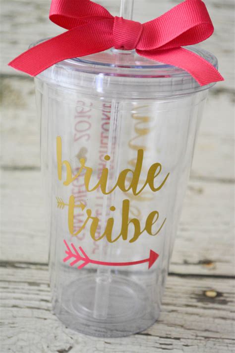 Bride Tribe Tumbler Bachelorette Bridal Party Personalized 16oz Ts For Wedding Party