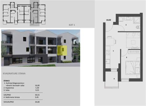 Nekretnina U Prodaji Stan 34 M2 Prvi Red Do Mora