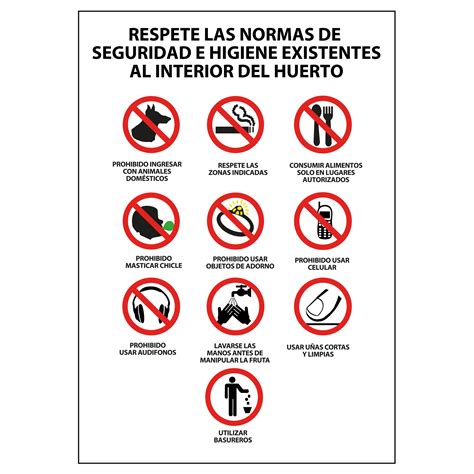 Normas de seguridad en huerto – Visualgraf